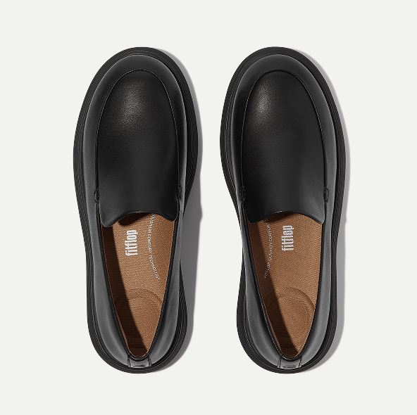 iQ-COMFF Leather Loafers All Black Image