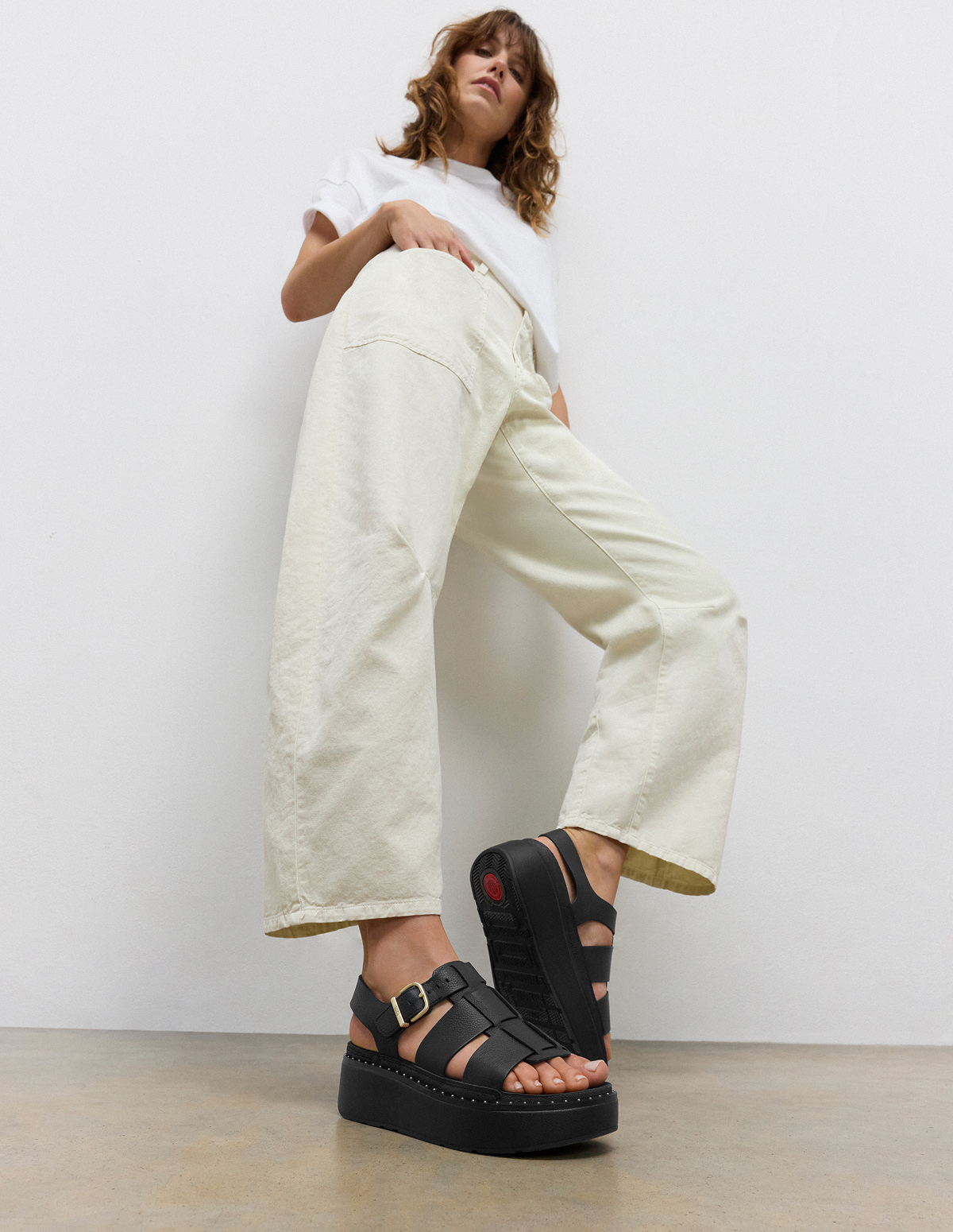 GEN-FF Max Tumbled-Leather Fisherman Sandals