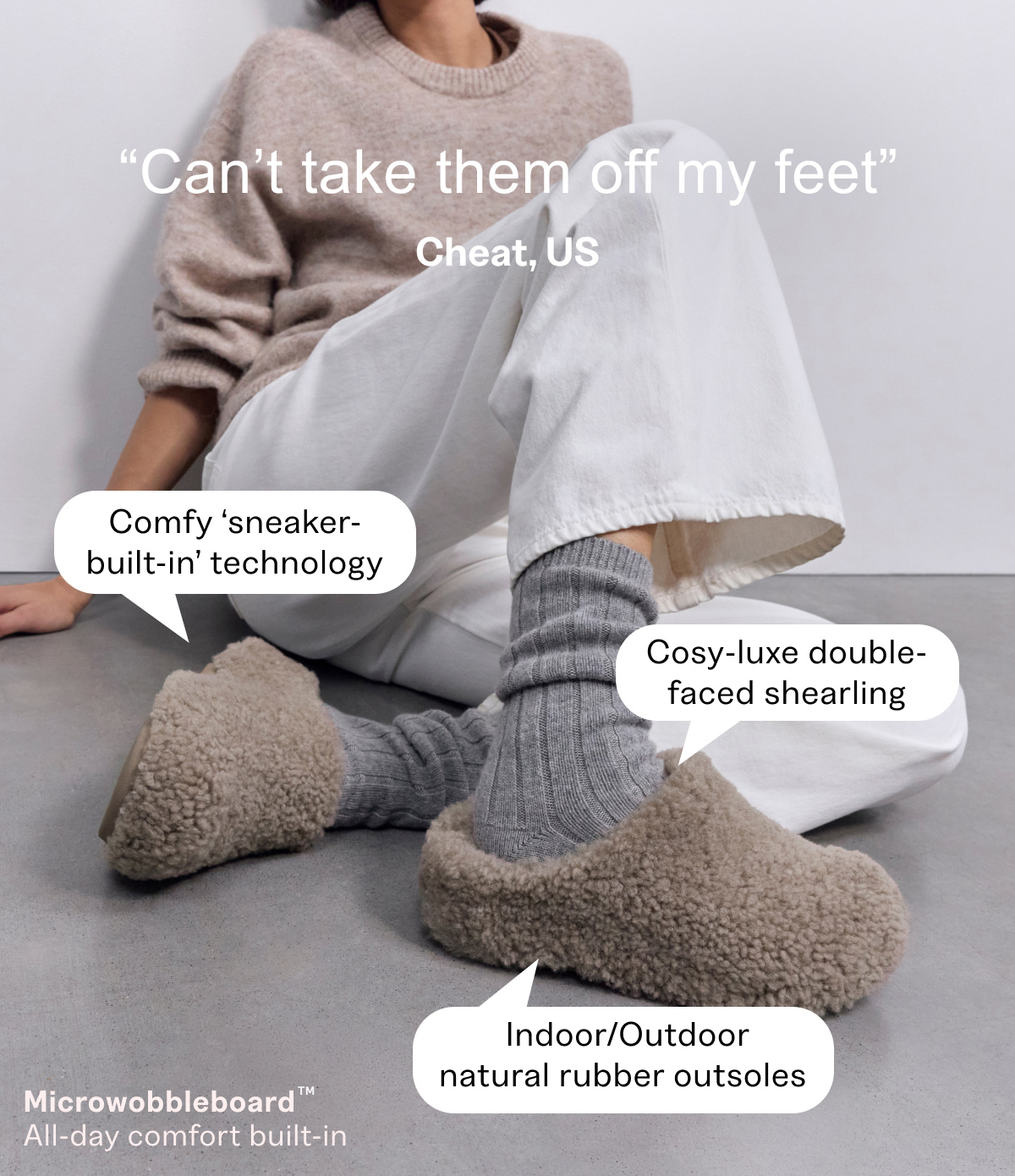 SHUV Curly-Shearling Clogs Image