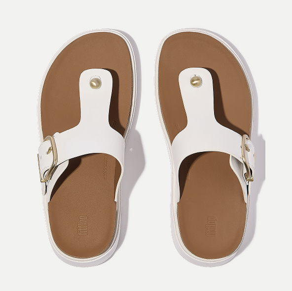 GEN-FF Buckle Leather Toe-Post Sandals