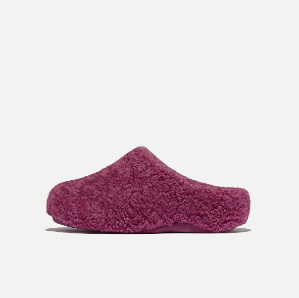 SHUV Curly-Shearling Clogs