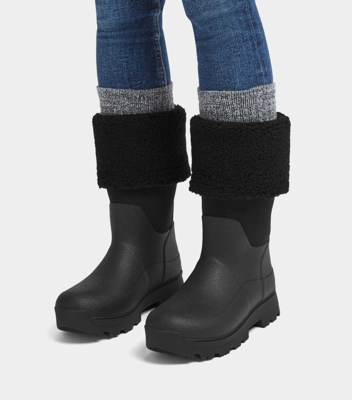 Wonderwelly ATB High-Performance Fleece-Lined Roll-Down Wellington Boots Image