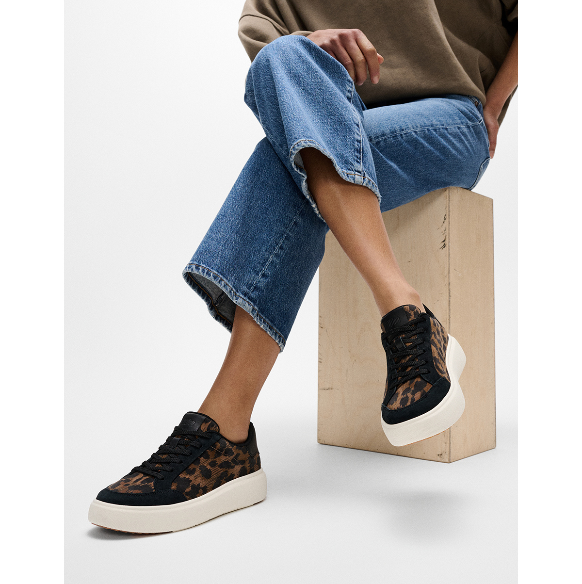 RTG Leopard Suede Sneakers Image