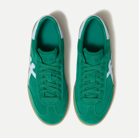 THE DASH FF T-Toe Suede Trainers - Green