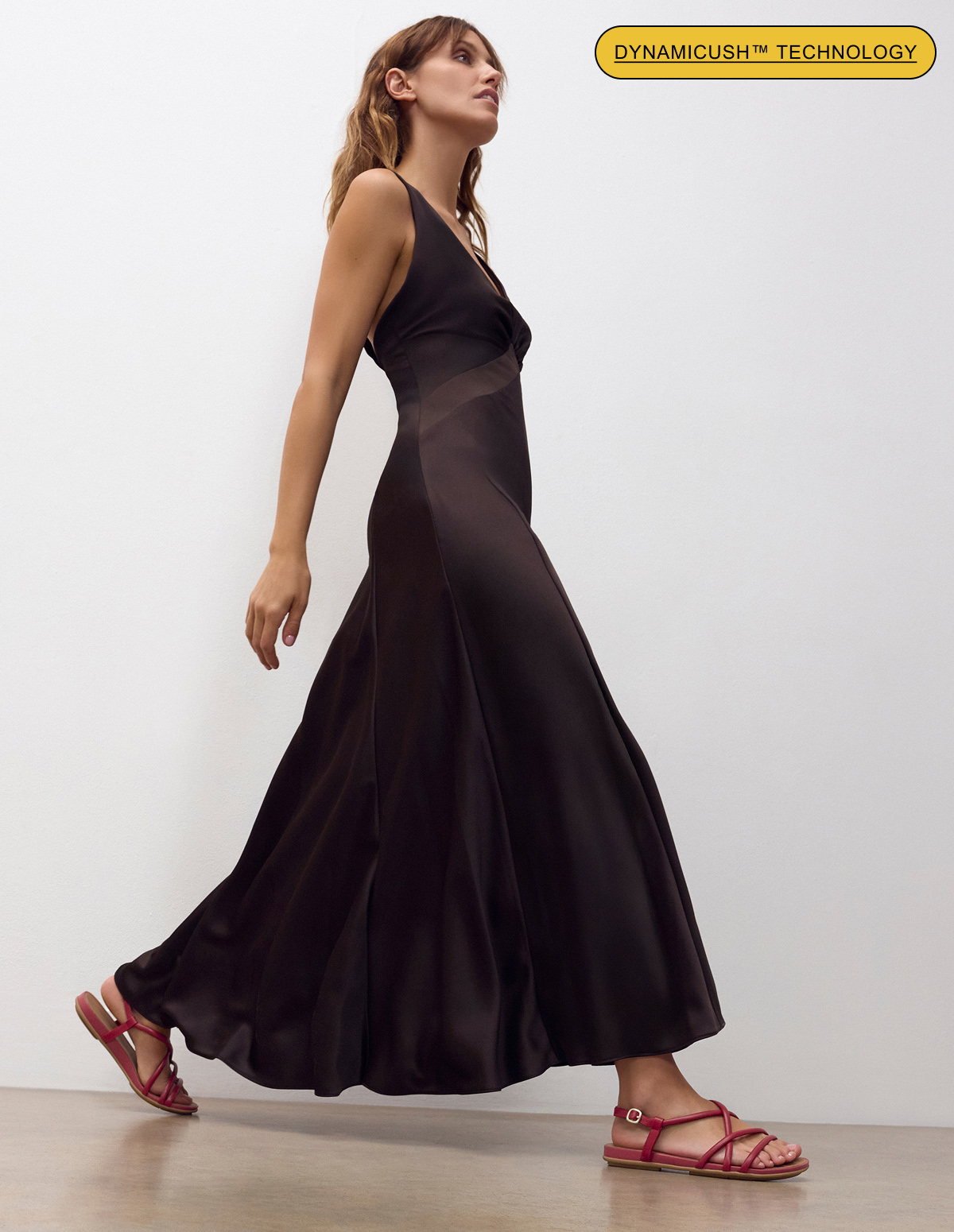 GRACIE Leather Strappy Back-Strap Sandals