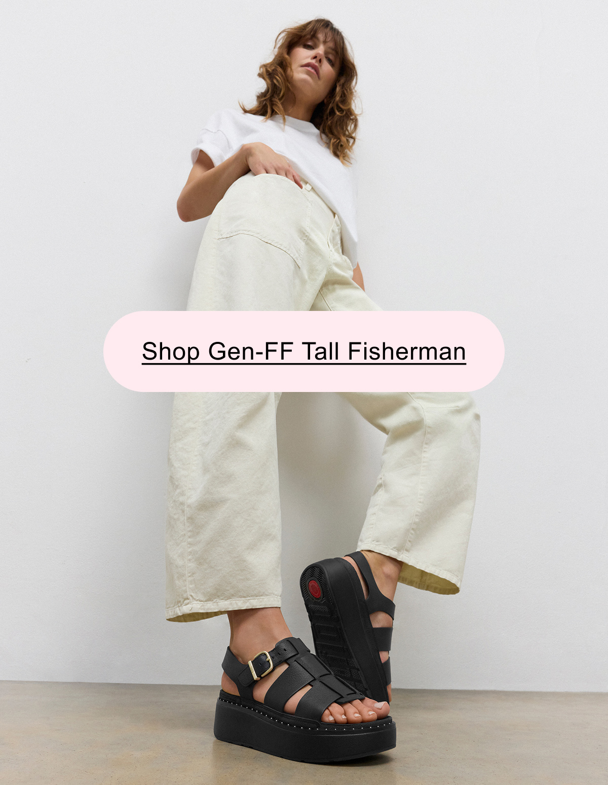 GEN-FF Max Tumbled-Leather Fisherman Sandals