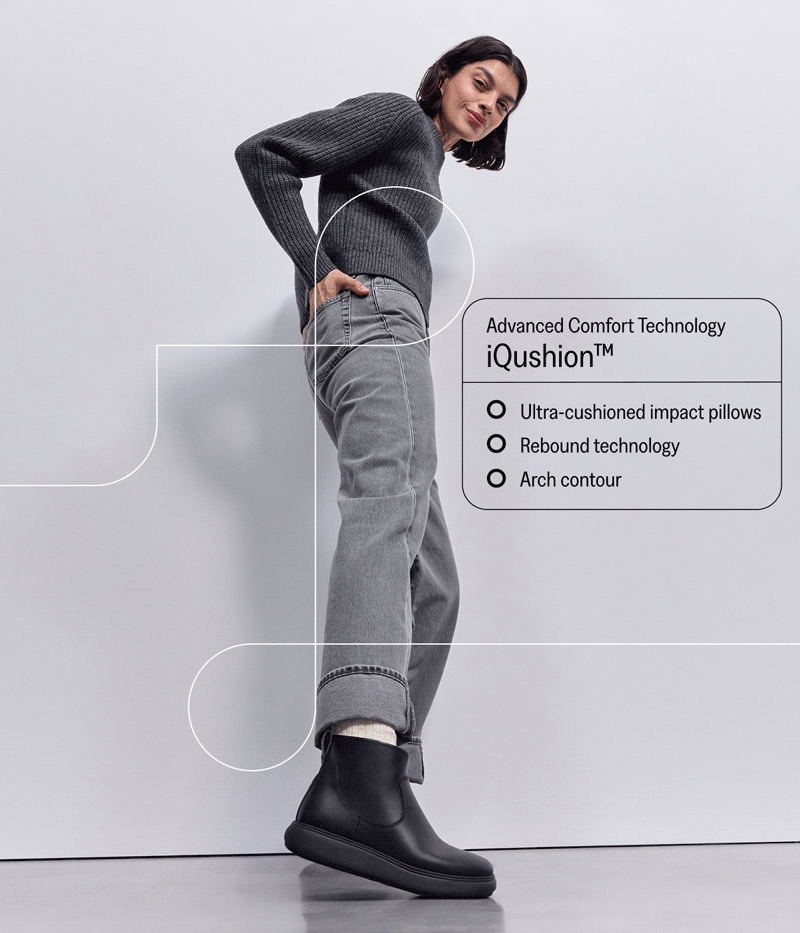 iQushion Comff Boots Hero GIF