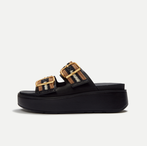 GEN-FF Max Buckle Stripe-Webbing Two-Bar Slides