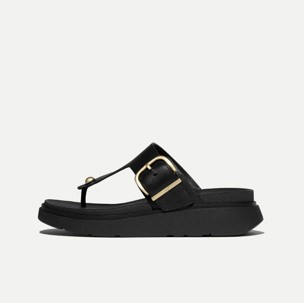 GEN-FF Buckle Leather Toe-Post Sandals