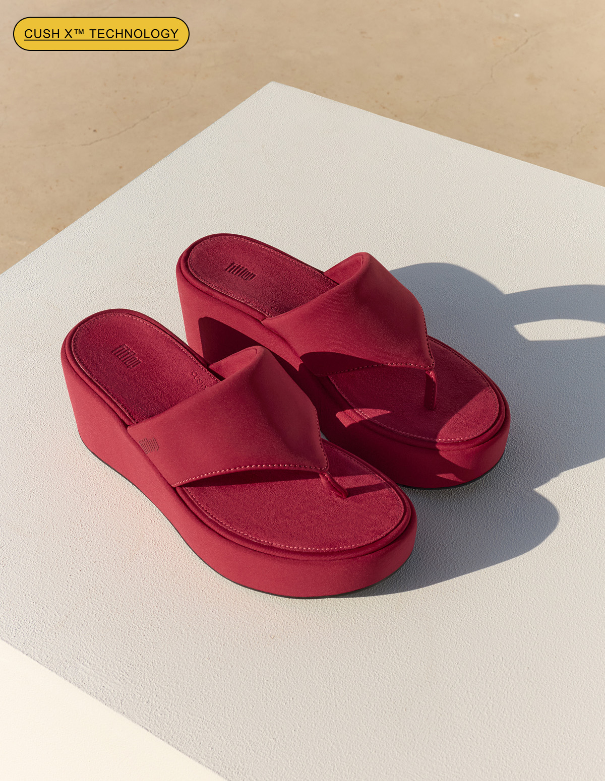 PLATFFORMS Wedge Toe-Post Sandals