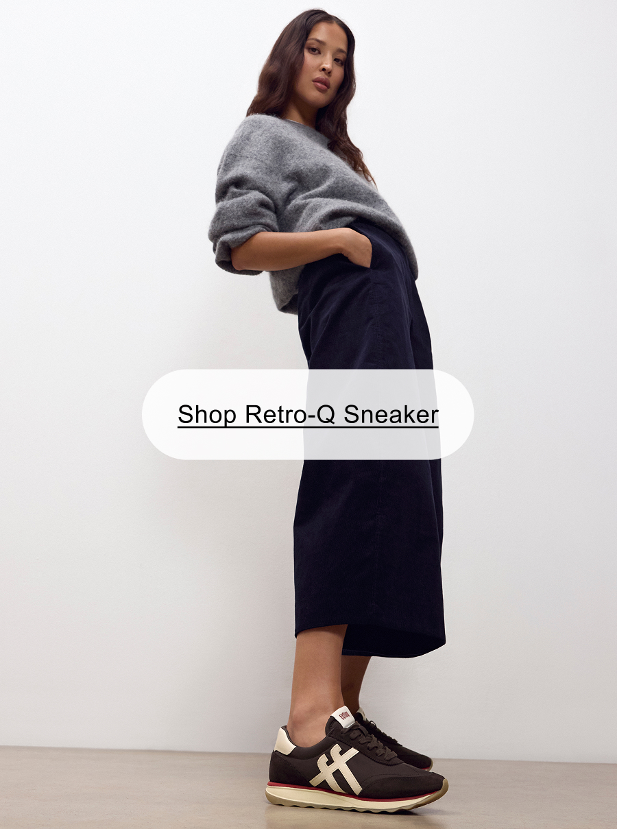 RETRO-Q Fabric/Suede Trainers
