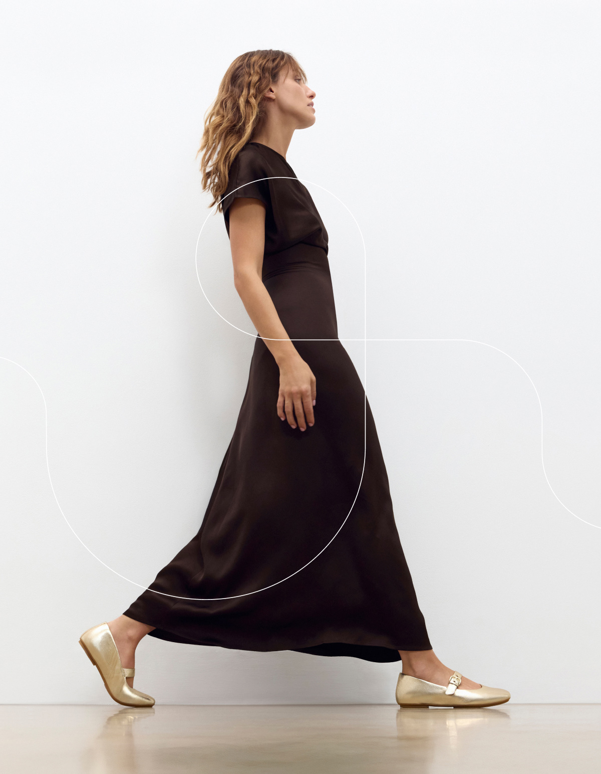 DELICATO Metallic-Leather Mary Janes