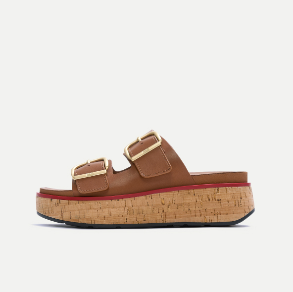 GEN-FF Max Buckle Leather/Cork Two-Bar Slides