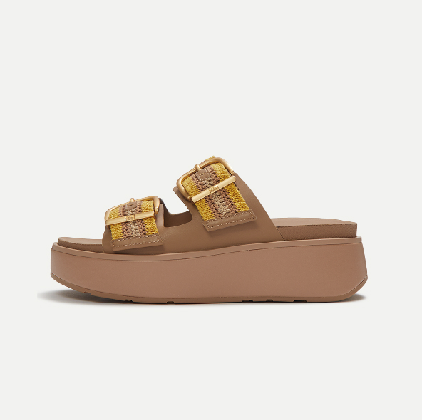 GEN-FF Max Buckle Stripe-Webbing Two-Bar Slides