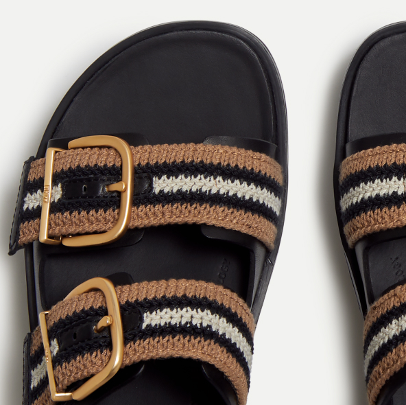 GEN-FF Max Buckle Stripe-Webbing Two-Bar Slides