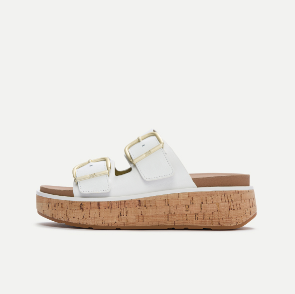 GEN-FF Max Buckle Leather/Cork Two-Bar Slides