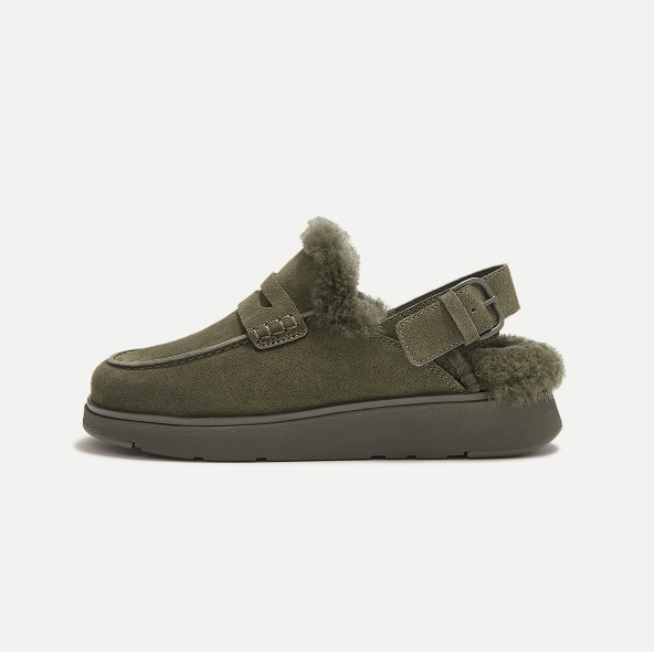 GEN-FF Shearling Back-Strap Mules