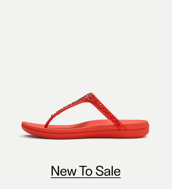 SOLAY Mixed-Crystal Toe-Post Sandals - Cherry Tomato