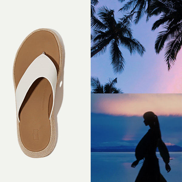 White sandals Hero gif