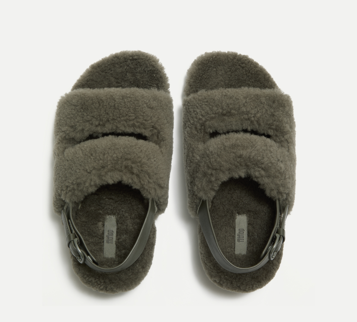 GEN-FF Shearling Two-Bar Sandals