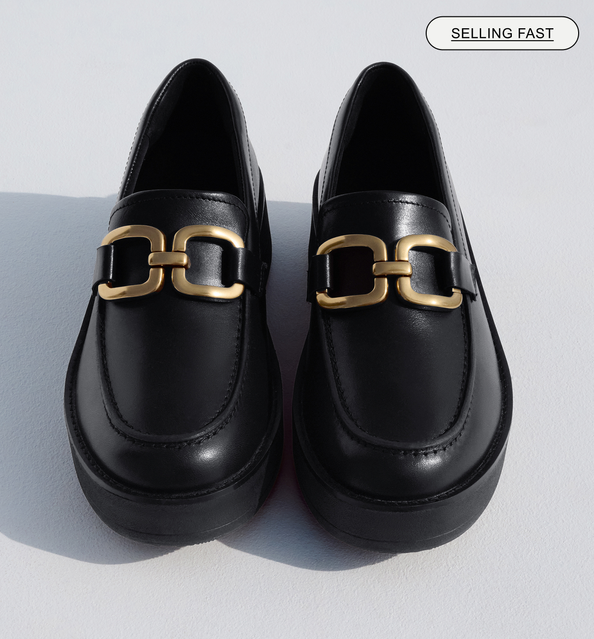 GEN-FF Roam Buckle Leather Loafers
