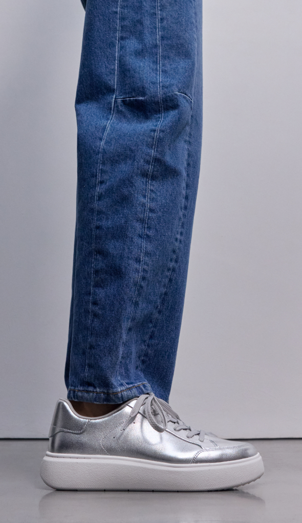 RTG Metallic-Leather Sneakers Image