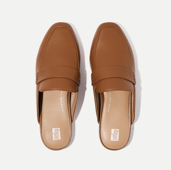 GRACIE Soft-Twist Leather Slides All Black Image