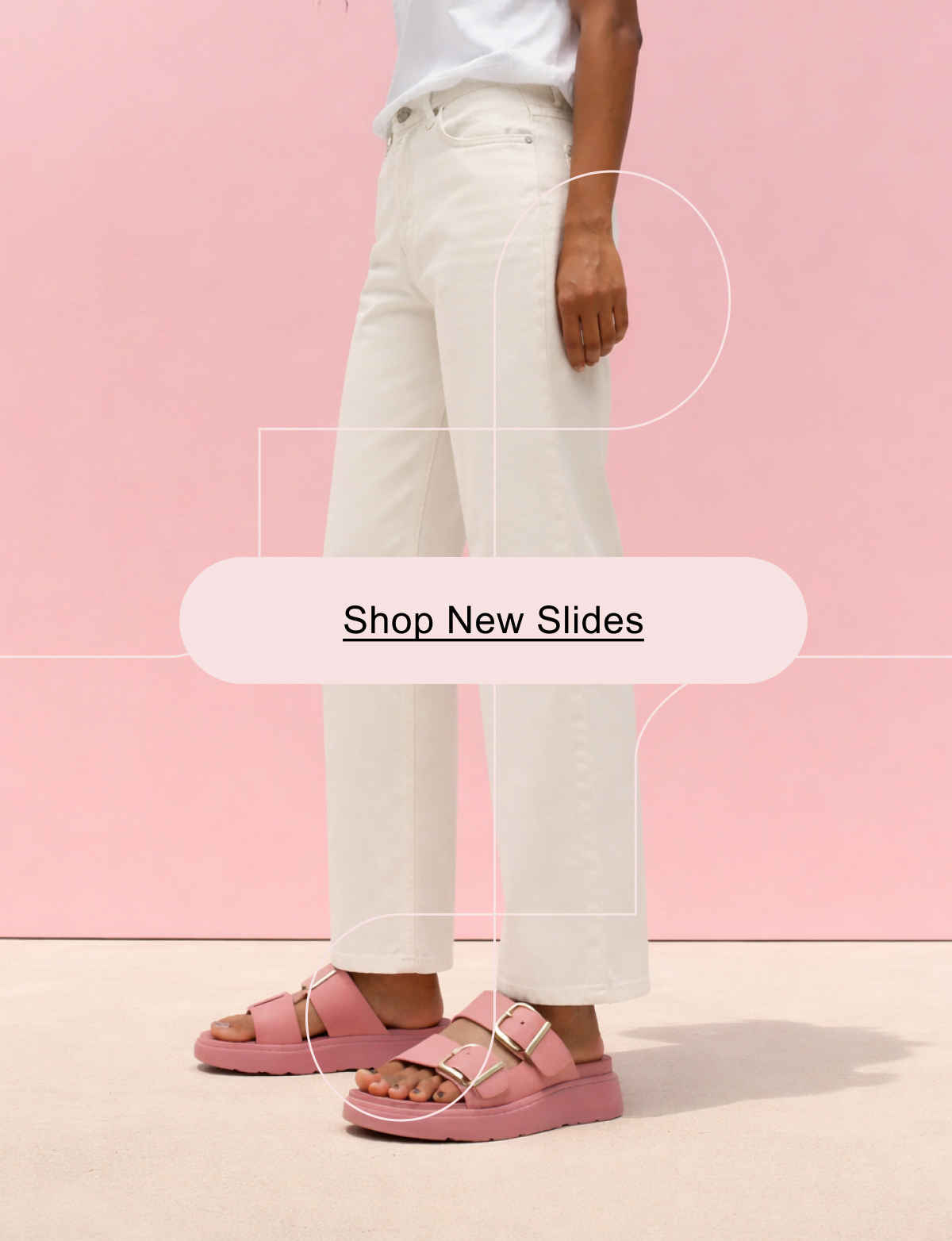 GEN-FF Buckle Two-Bar Suede Slides Hero