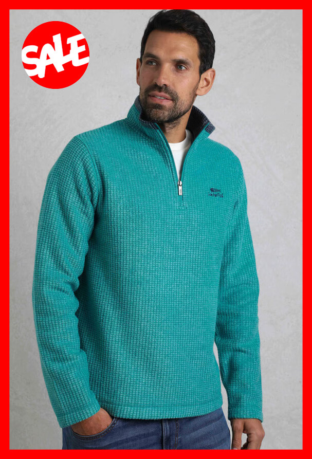 Newark Eco 1/4 Zip Grid Fleece Viridis