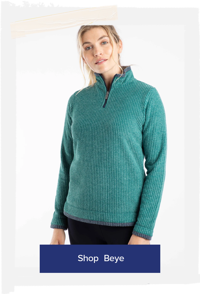 Beye 1/4 Zip Grid Fleece
