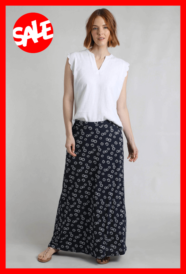 Medivet Printed Jersey Maxi Skirt