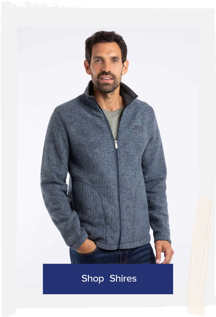 Shires Full Zip Grid Fleece