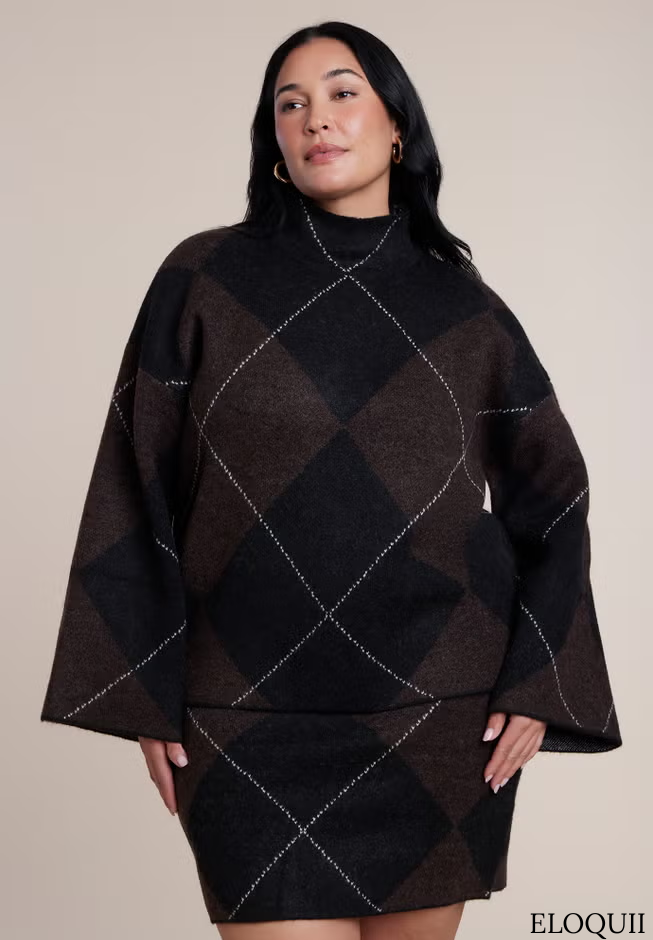 Shop The Mockneck Intarsia Sweater