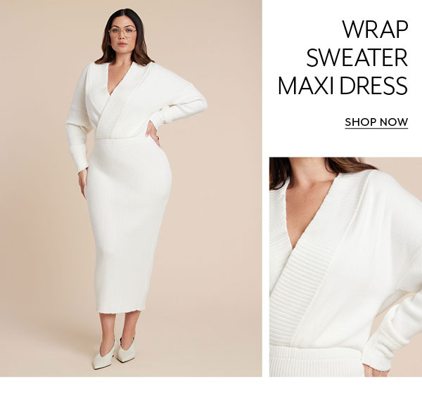 Shop Wrap Sweater Maxi Dress