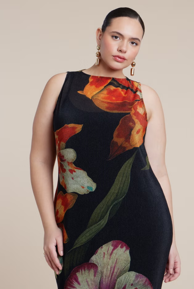 Shop Pleated Chiffon Dress