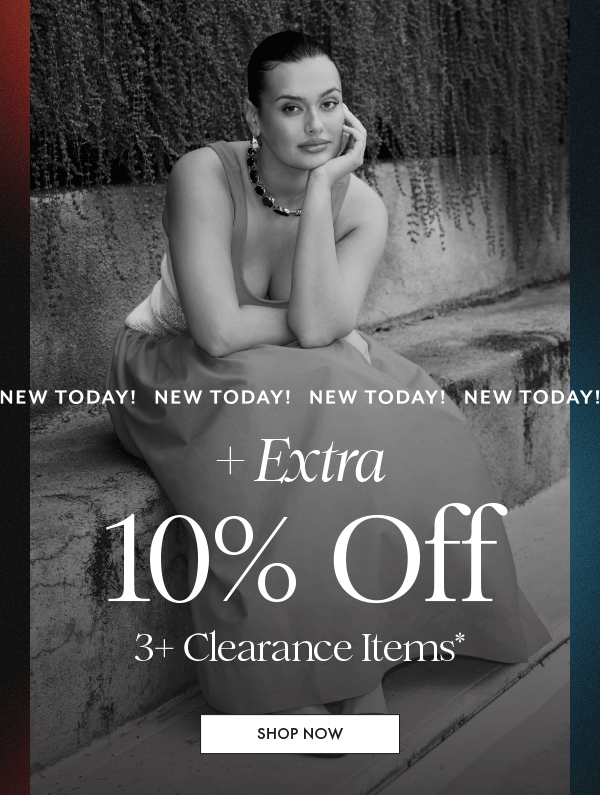 Up to 80% off* + Extra 10% Off 3+ Clearance Items*