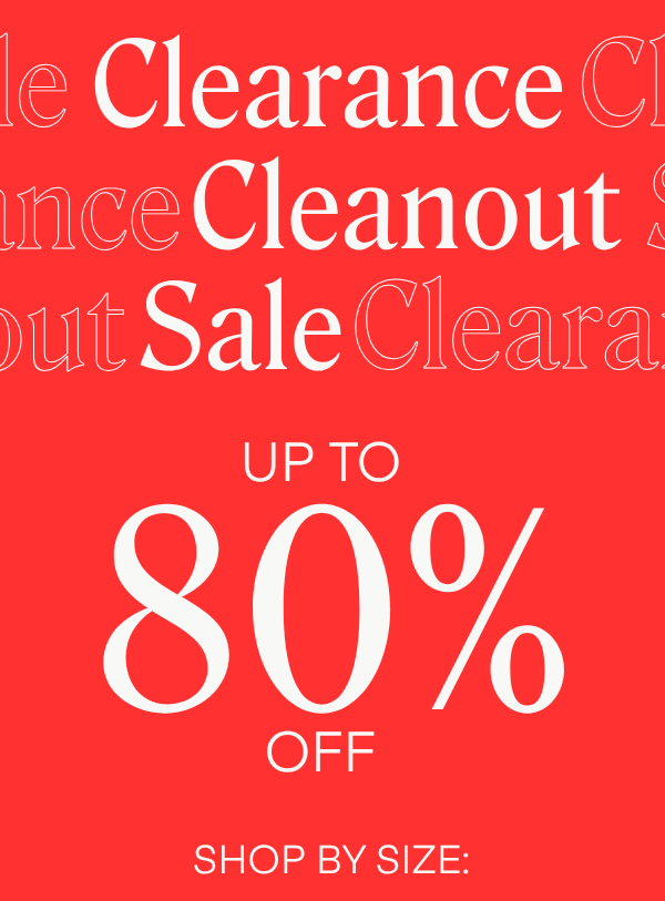 Up To 80% Off Clearance