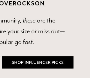 Shop Influencer Picks