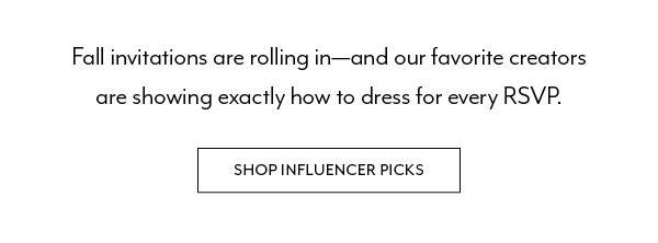 Shop Influencer Picks