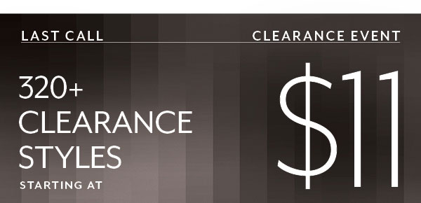 Shop Clearance