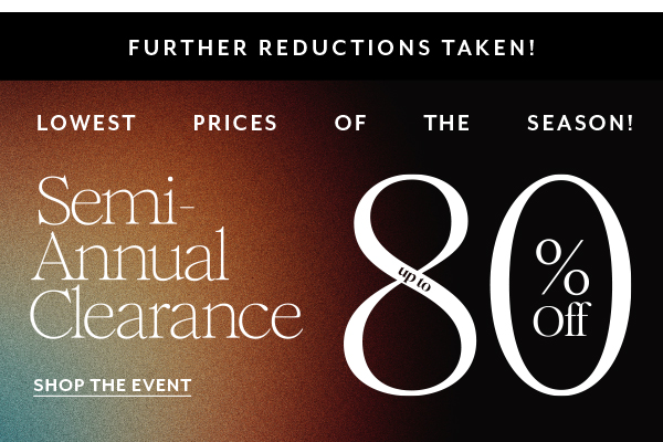 Shop The Event: Up to 80% Off* Clearance