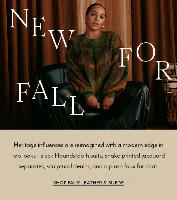 Shop Faux Leather & Suede