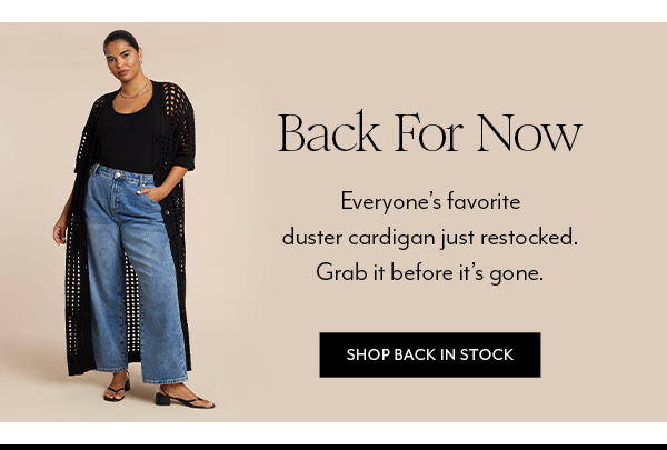 Shop Back in Stock