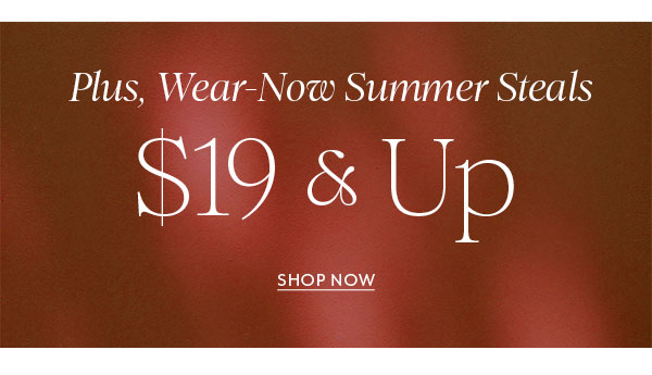 $19 & Up Summer Steals