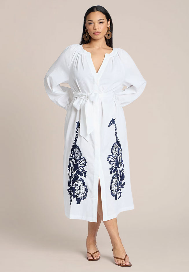 Relaxed Dress With Applique
