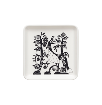 Iittala Taika Plate square 12x12cm black