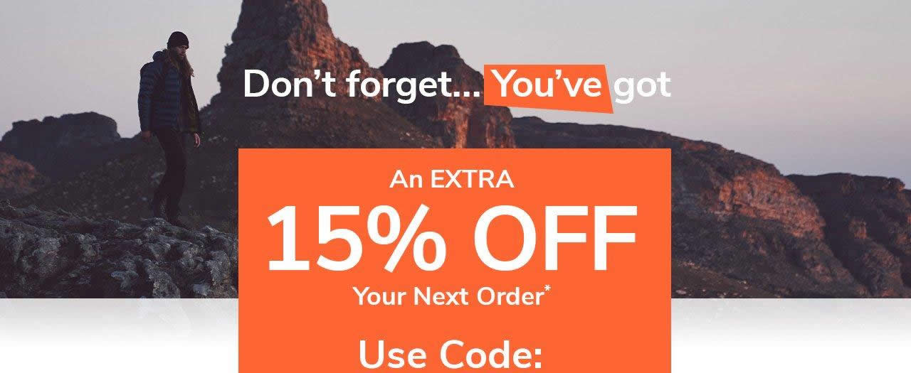Get An Extra 15% OFF
