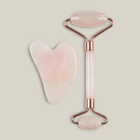 Ролер за лице и масажор VALLSTA розово