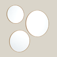 Огледало SANDAGER 3 бр./к-т цвят натурален дъб