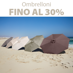 Risparmia fino al 30% su molti ombrelloni